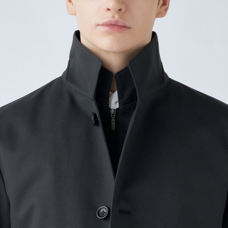 シルバーライン 【SL】レイヤードスタンドカラーコート/グレー/WATERPROOF グレー中間