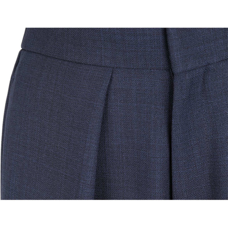 ブラックライン 【発送在庫あり】【SL】【春夏】ワイドパンツ/ネイビー/ウエストシャーリング/裾上げ済仕様/ウォッシャブル ネイビー系(紺)