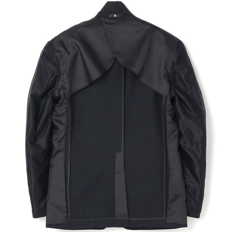 ブラックライン 【KSW】【春夏】スペアパンツ付き/2釦シングルスーツ 0タック/ブラック×シャドーストライプ/ウォッシャブル/※裾上げ必要 黒