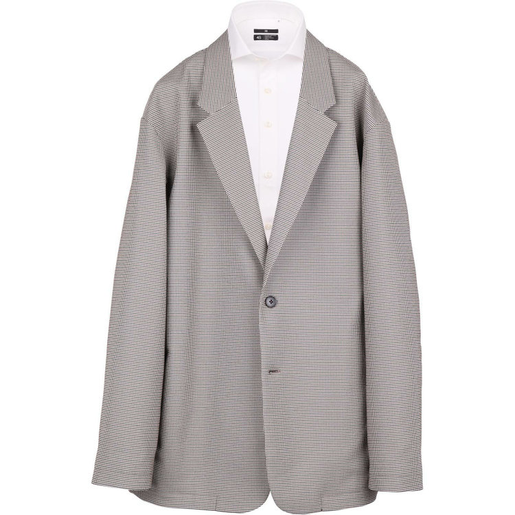 スーツセレクト 【発送在庫あり】【RBC】【春夏】2釦オーバーサイズジャケット/ベージュ×チェック ブラウン系(茶)