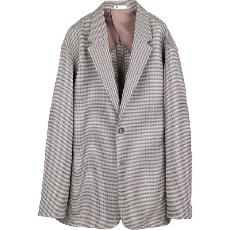 スーツセレクト 【発送在庫あり】【RBC】【春夏】2釦オーバーサイズジャケット/ベージュ×チェック ブラウン系(茶)