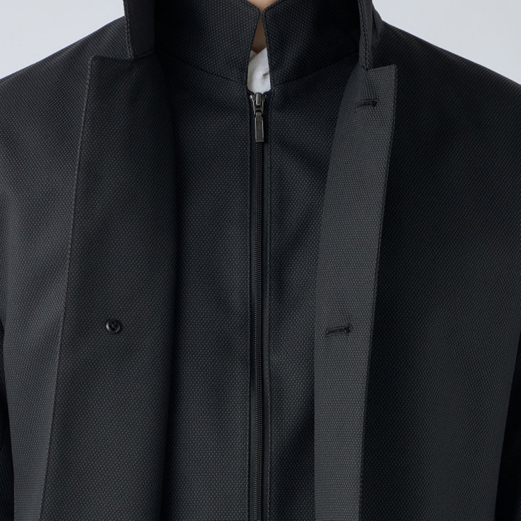 シルバーライン 【SL】レイヤードスタンドカラーコート/グレー/WATERPROOF グレー中間