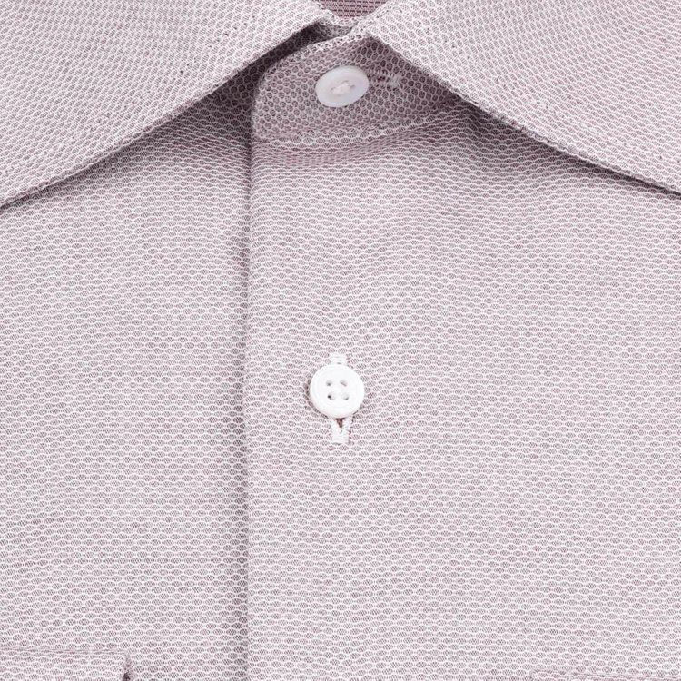 ブラックライン 【WEB限定/OUTLET】【SL】【形態安定】ワイドカラードレスワイシャツ/ブラウン×ドビー ブラウン系(茶)
