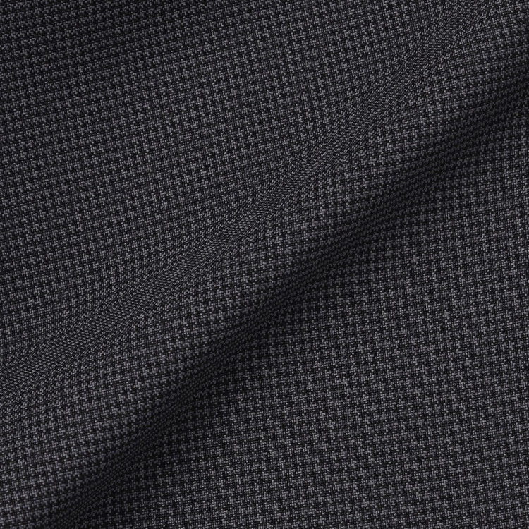 ブラックライン 【SLIM TAPERED】【年間】ウォッシャブル0タックテーパードパンツ/グレー×ハウンドトゥース/裾上げ済仕様 グレー中間