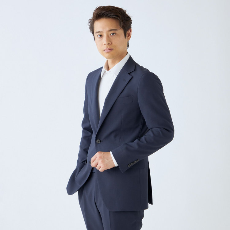 CLASSICO TAPERED】【秋冬】2釦ジャケット/ネイビー CLASSICO TAPERED】【秋冬】2釦ジャケット/ネイビー