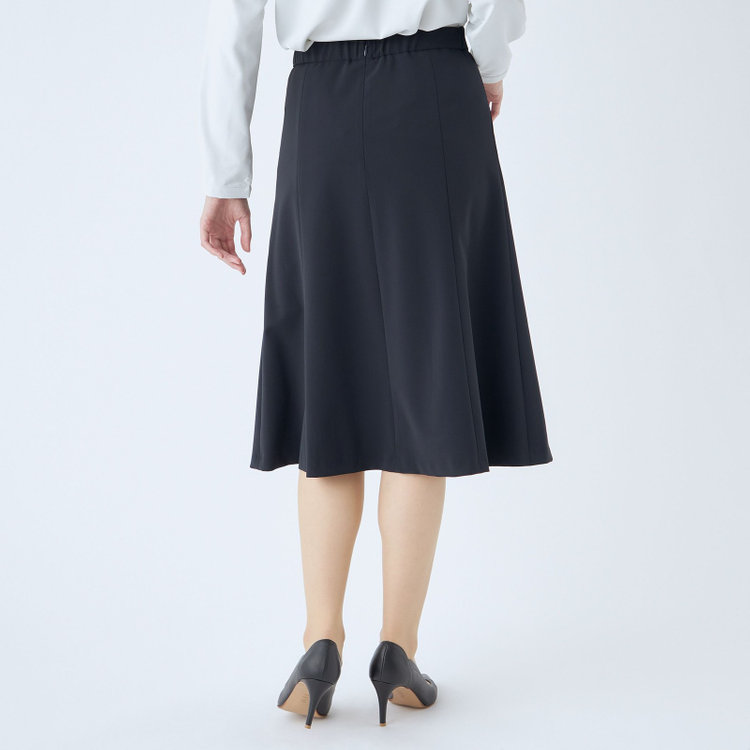 シルバーライン 【SL】【年間】セミフレアスカート/ネイビー/ウォッシャブル 紺中間