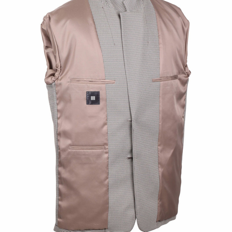 スーツセレクト 【発送在庫あり】【RBC】【春夏】2釦オーバーサイズジャケット/ベージュ×チェック ブラウン系(茶)