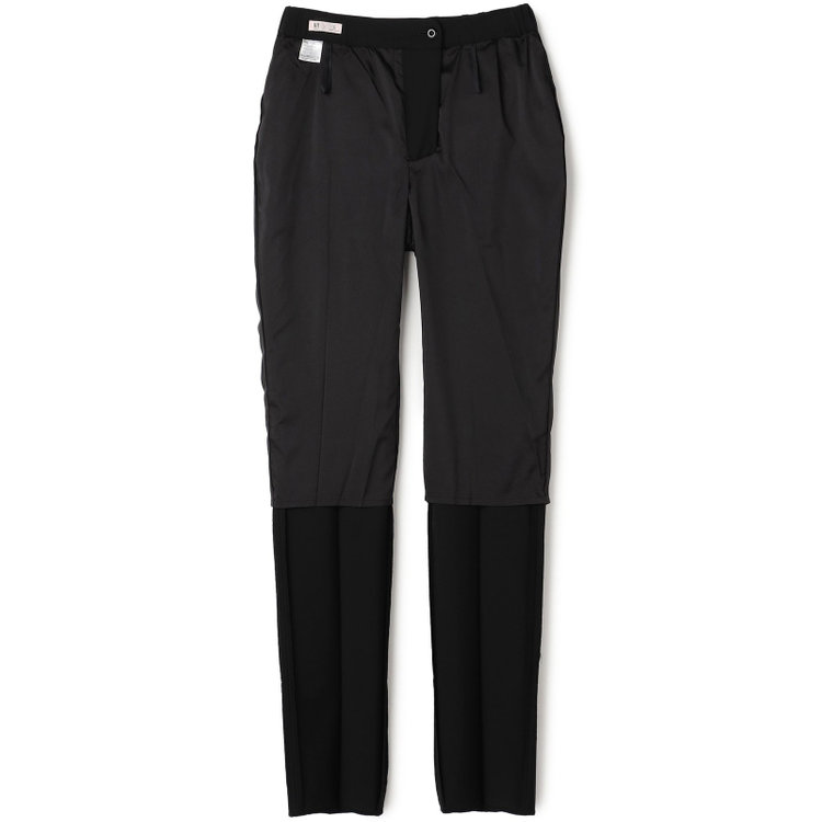 ブラックライン 【SUIT SELECT×Samantha Thavasa】【年間】ストレートパンツ/究極のブラック/4S/マシンウォシャブル/※裾上げ必要 黒