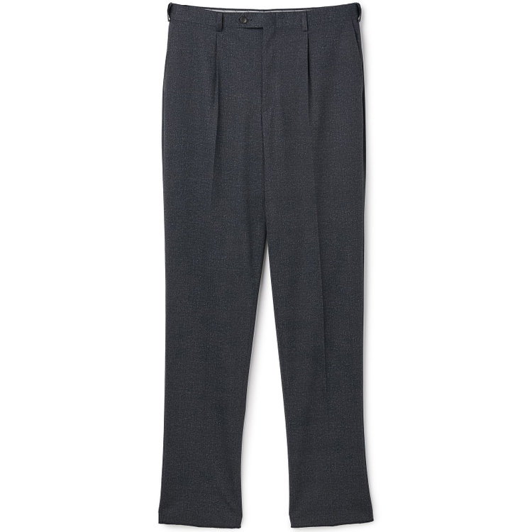 シルバーライン 【5DAYS CLOSET】【RBC】【秋冬】1タックテーパードパンツ セットアップ対応/ ネイビー×カルゼ調ジャージ生地×プリントデニム /ウォッシャブル /ウエストムーブ / ※裾上げ必要 紺濃色