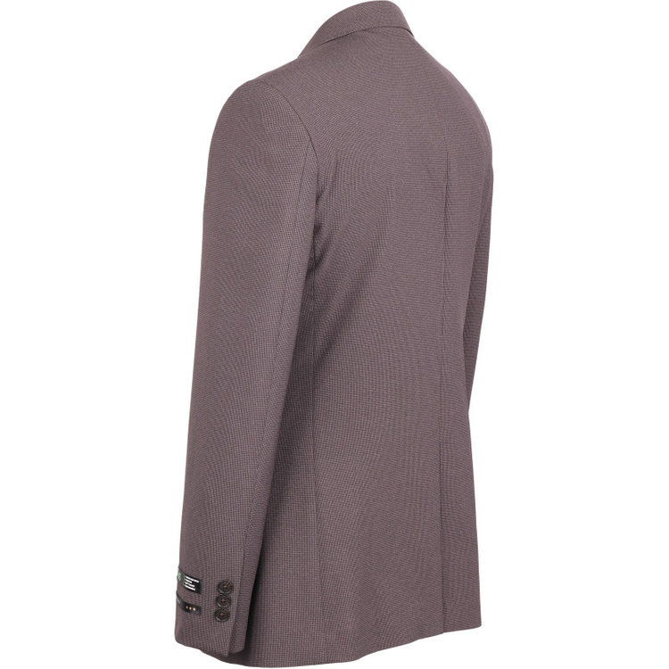 スーツセレクト 【SLIM TAPERED_2】【春夏】コーディネートパンツ付き/2釦シングルスーツ 0タック/ブラウン×ハウンドトゥース+グレー×ソリッドパンツ/4S SUSTAINABILITY&ECOLOGY FABRIC/※パンツ裾上げ済仕様 ブラウン系(茶)