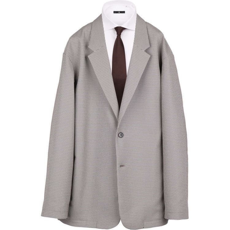 スーツセレクト 【発送在庫あり】【RBC】【春夏】2釦オーバーサイズジャケット/ベージュ×チェック ブラウン系(茶)