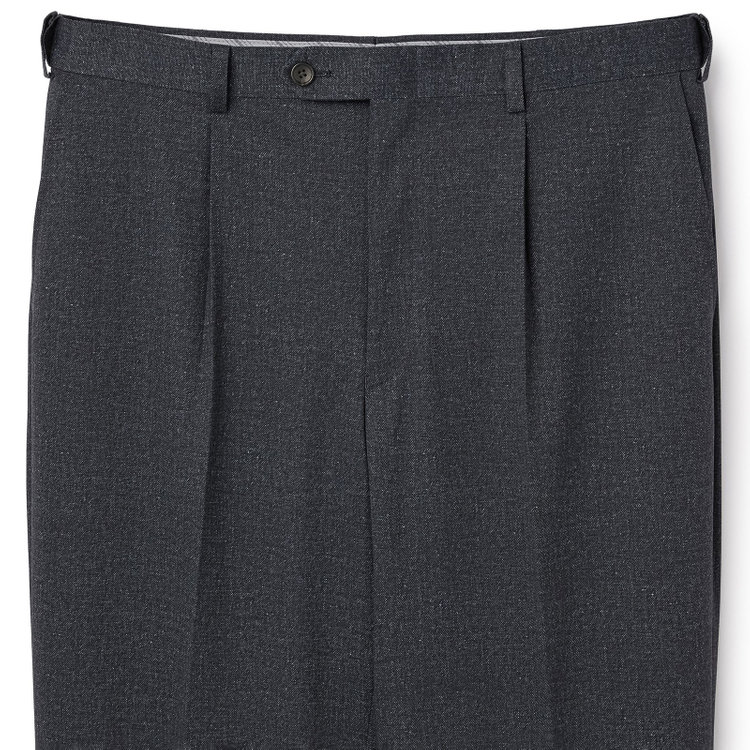 シルバーライン 【5DAYS CLOSET】【RBC】【秋冬】1タックテーパードパンツ セットアップ対応/ ネイビー×カルゼ調ジャージ生地×プリントデニム /ウォッシャブル /ウエストムーブ / ※裾上げ必要 紺濃色