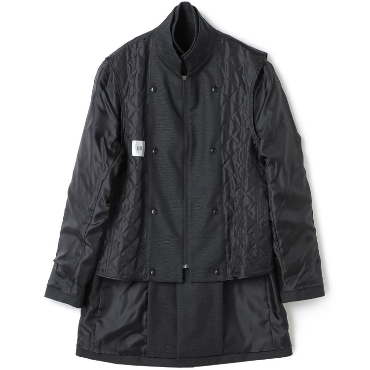 シルバーライン 【SL】レイヤードスタンドカラーコート/グレー/WATERPROOF グレー中間