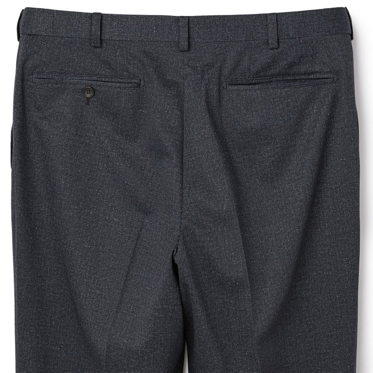 シルバーライン 【5DAYS CLOSET】【RBC】【秋冬】1タックテーパードパンツ セットアップ対応/ ネイビー×カルゼ調ジャージ生地×プリントデニム /ウォッシャブル /ウエストムーブ / ※裾上げ必要 紺濃色
