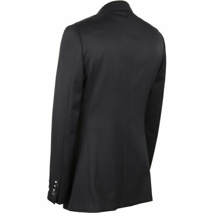 スーツセレクト 【WEB限定/OUTLET】【CLASSICO TAPERED】【年間】2釦シングルフォーマルスーツ 1タック/ブラック×ソリッド/サイドAJ/BISHU JAPAN FABRIC ブラック系(黒)