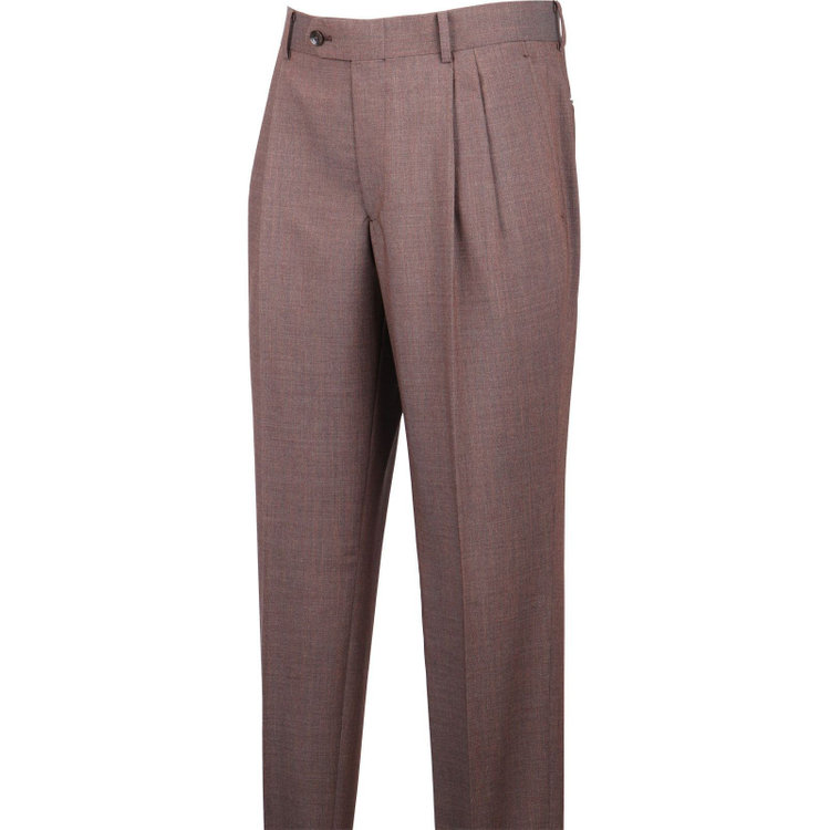 スーツセレクト 【発送在庫あり】【CLASSICO TAPERED】【春夏】3釦段返りシングルスーツ 2タック/ブラウン/MARZOTTO ブラウン系(茶)