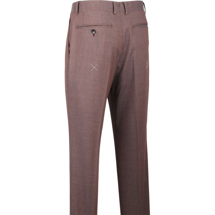 スーツセレクト 【発送在庫あり】【CLASSICO TAPERED】【春夏】3釦段返りシングルスーツ 2タック/ブラウン/MARZOTTO ブラウン系(茶)