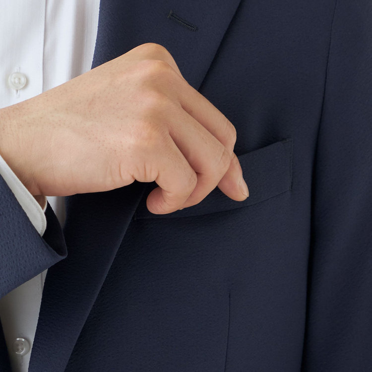 シルバーライン 【CLASSICO TAPERED】【春夏】2釦シングルジャケット/ネイビー 紺濃色