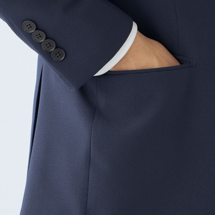 シルバーライン 【CLASSICO TAPERED】【春夏】2釦シングルジャケット/ネイビー 紺濃色