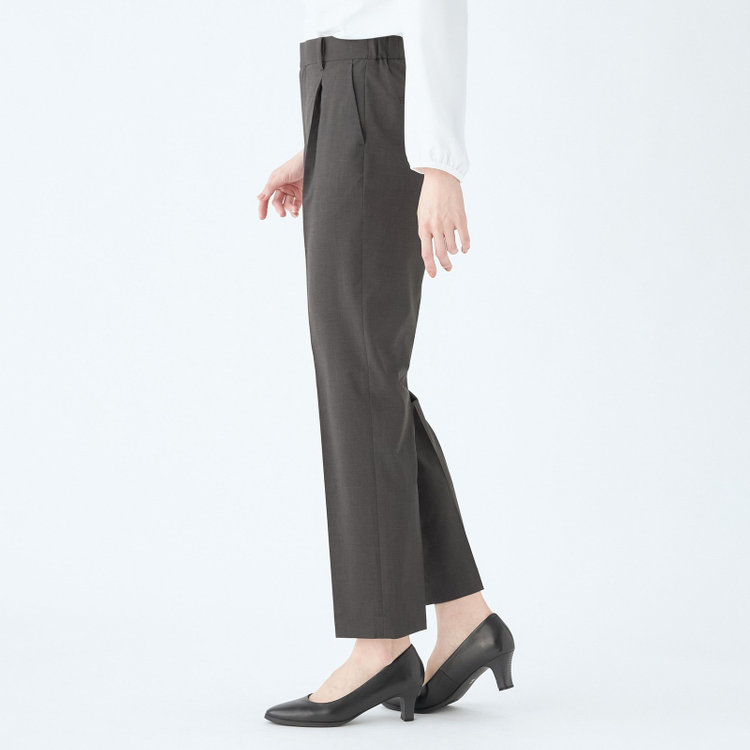 シルバーライン 【SL】【年間】センタープレスパンツ/グレー/ウォッシャブル/※裾上げ済仕様 グレー濃色