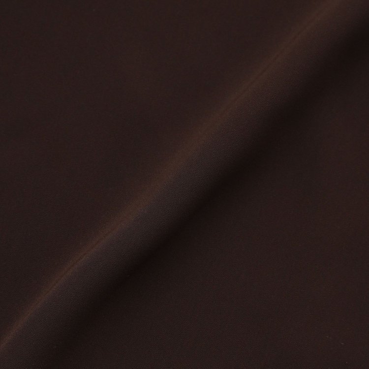 シルバーライン 【SL/9分袖】ラウンドネックピンタックブラウス/ブラウン 茶中間