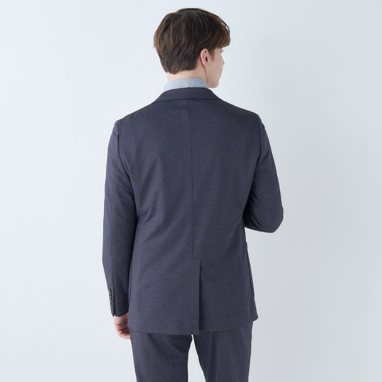 シルバーライン 【CLASSICO TAPERED】【春夏】2釦シングルジャケット/ネイビー/パッチポケット/4S SUSTAINABILITY&ECOLOGY FABRIC 紺濃色