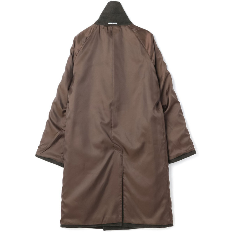 シルバーライン 【SL】ポリエステルデジタルツィードダブルラグランスリーブコート/カーキ×カルゼ 緑濃色