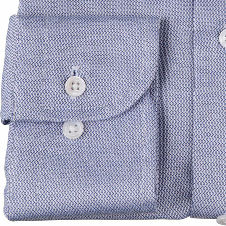 ブラックライン 【WEB限定/OUTLET】【SL】【形態安定】ワイドカラードレスワイシャツ/ブルー×ドビー ブルー系(青)