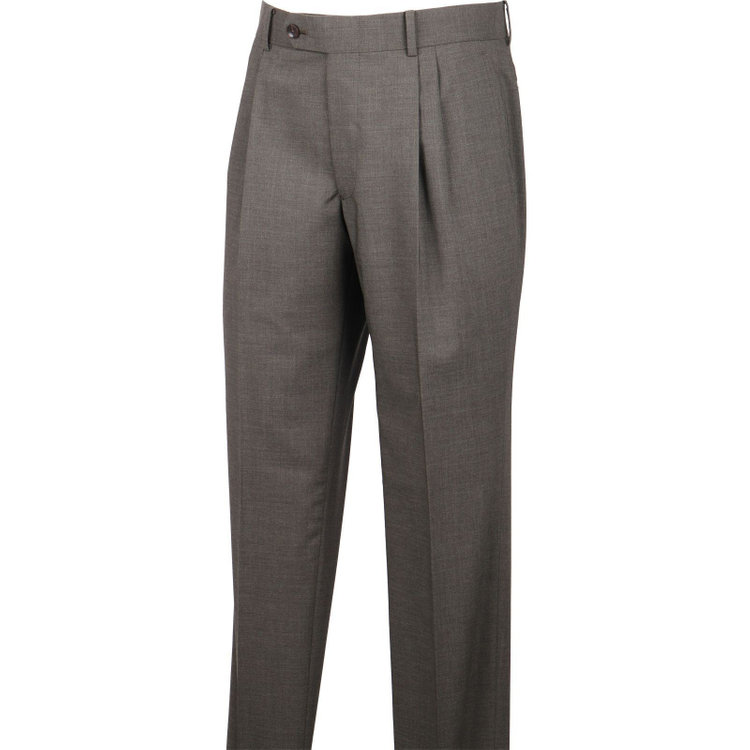 スーツセレクト 【発送在庫あり】【CLASSICO TAPERED】【春夏】3釦段返りシングルスーツ 2タック/カーキ/MARZOTTO カーキ系(濃緑)