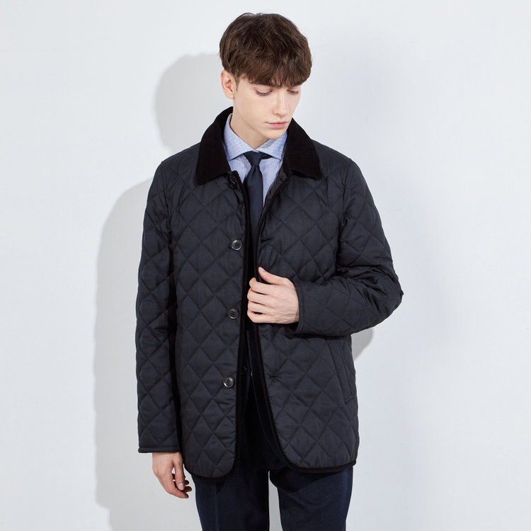 シルバーライン 【SL】キルティングコート/ネイビー 紺中間