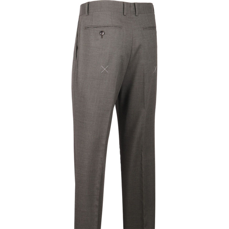 スーツセレクト 【発送在庫あり】【CLASSICO TAPERED】【春夏】3釦段返りシングルスーツ 2タック/カーキ/MARZOTTO カーキ系(濃緑)