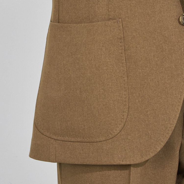 シルバーライン 【RBC】【秋冬】2釦ジャケット/ブラウン/パッチポケット 茶中間