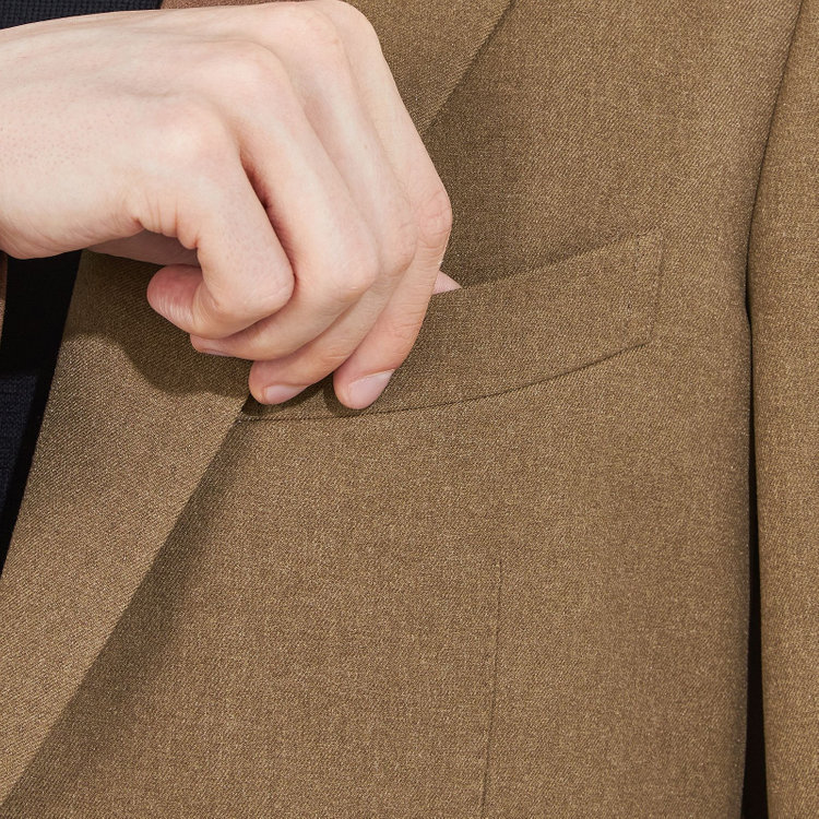 シルバーライン 【RBC】【秋冬】2釦ジャケット/ブラウン/パッチポケット 茶中間