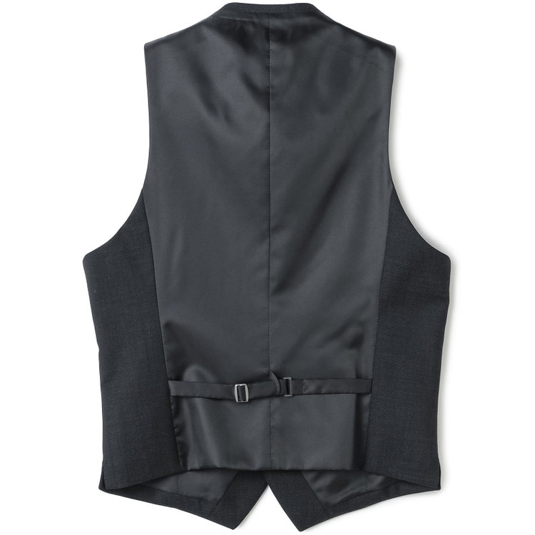 シルバーライン 【CLASSICO TAPERED】【年間】2釦シングルスリーピーススーツ 1タック/グレー×ピンドット/※裾上げ必要 グレー中間