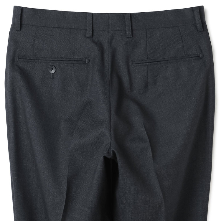 シルバーライン 【CLASSICO TAPERED】【年間】2釦シングルスリーピーススーツ 1タック/グレー×ピンドット/※裾上げ必要 グレー中間