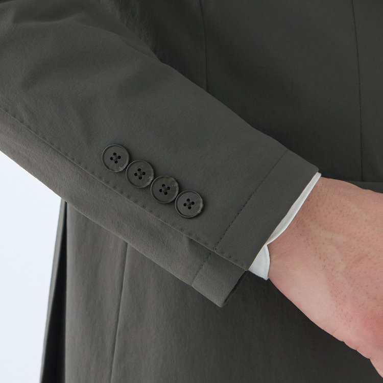 スーツセレクト 【WEB限定/OUTLET】【RBC】【春夏】2WAYデタッチャブル2釦ジャケット/グレーカーキ/パッチポケット グリーン系(緑)