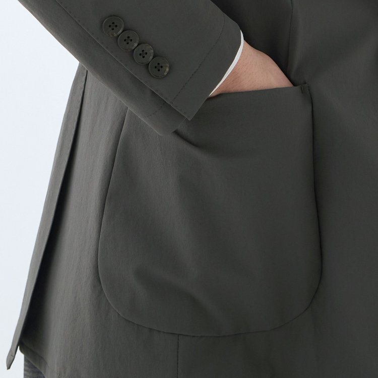 スーツセレクト 【WEB限定/OUTLET】【RBC】【春夏】2WAYデタッチャブル2釦ジャケット/グレーカーキ/パッチポケット グリーン系(緑)