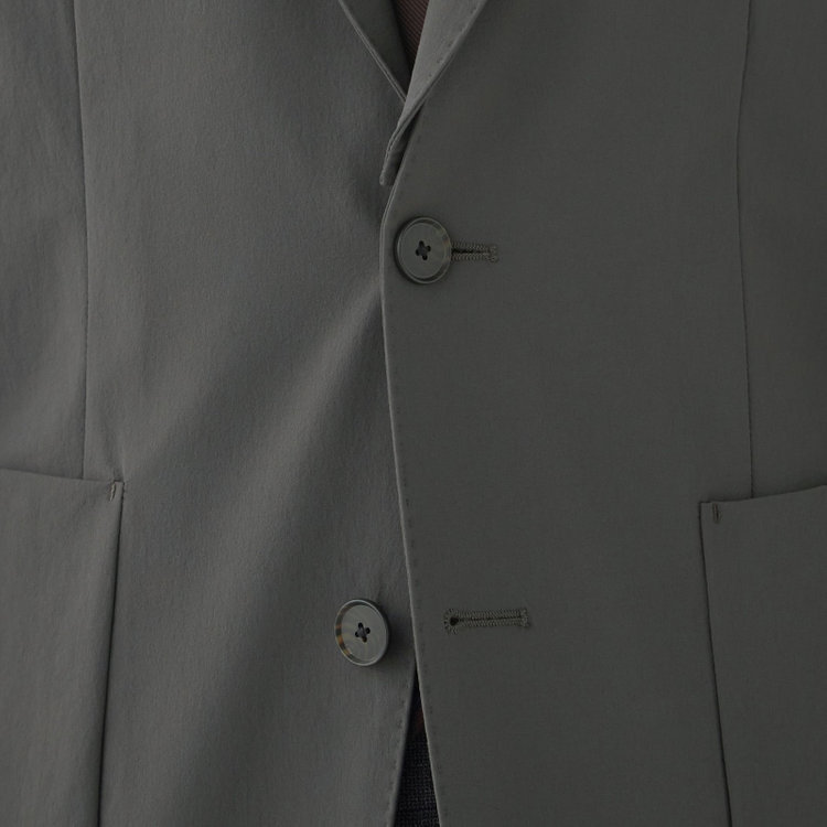 スーツセレクト 【WEB限定/OUTLET】【RBC】【春夏】2WAYデタッチャブル2釦ジャケット/グレーカーキ/パッチポケット グリーン系(緑)