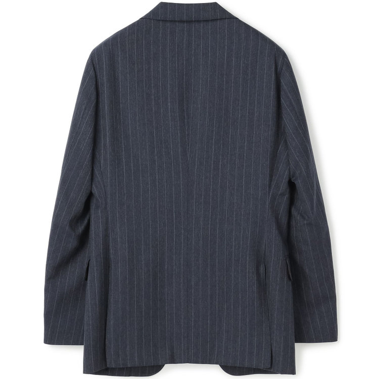 シルバーライン 【発送在庫あり】【CLASSICO TAPERED】【秋冬】2釦シングルスーツ 1タック/ネイビー×ストライプ/REDA ACTIVE/NEW ZEALAND MERINO/SHOWER CLEAN/※裾上げ必要 紺濃色