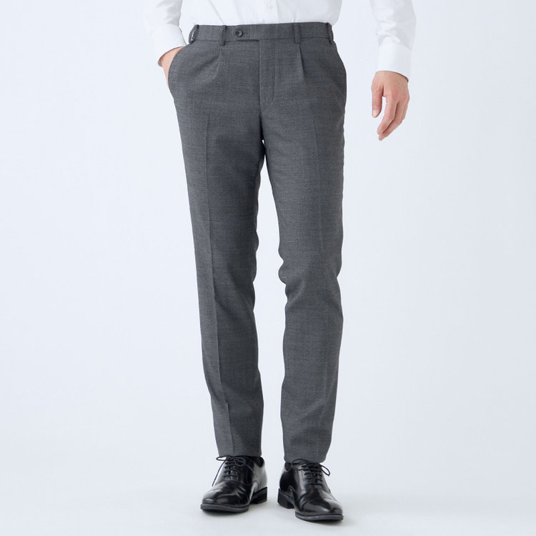 シルバーライン 【CLASSICO TAPERED】【年間】【結婚式対応可】2釦シングルフォーピーススーツ 1タック/ネイビー＋コーディネートパンツグレー/両面ジレ/ウエストムーブ/4S SUSTAINABILITY&ECOLOGY FABRIC/※裾上げ必要 紺中間