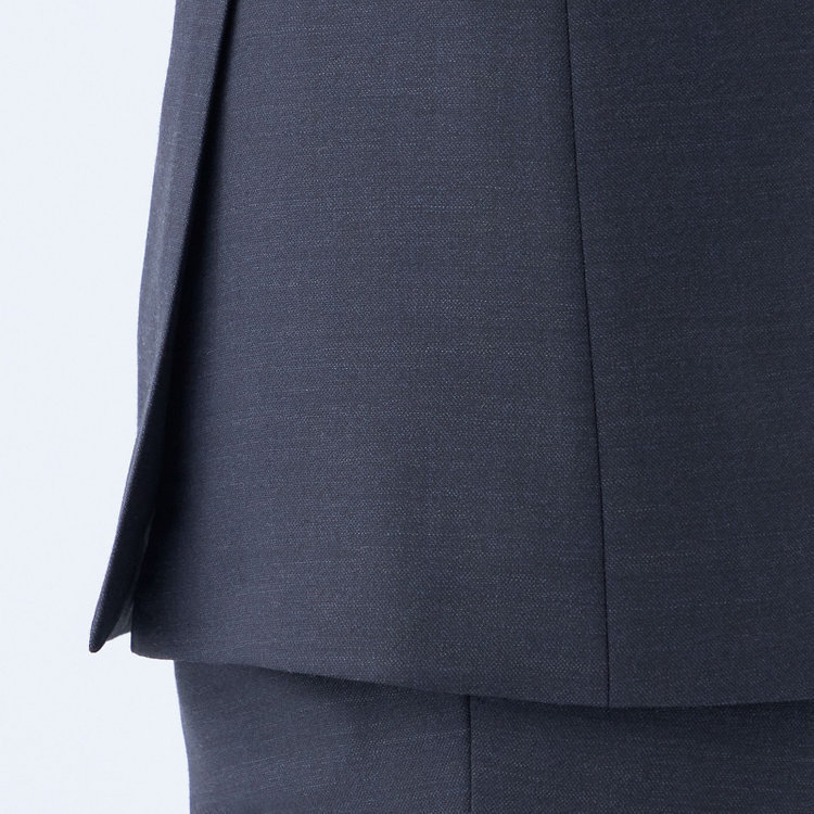 シルバーライン 【CLASSICO TAPERED】【年間】【結婚式対応可】2釦シングルフォーピーススーツ 1タック/ネイビー＋コーディネートパンツグレー/両面ジレ/ウエストムーブ/4S SUSTAINABILITY&ECOLOGY FABRIC/※裾上げ必要 紺中間