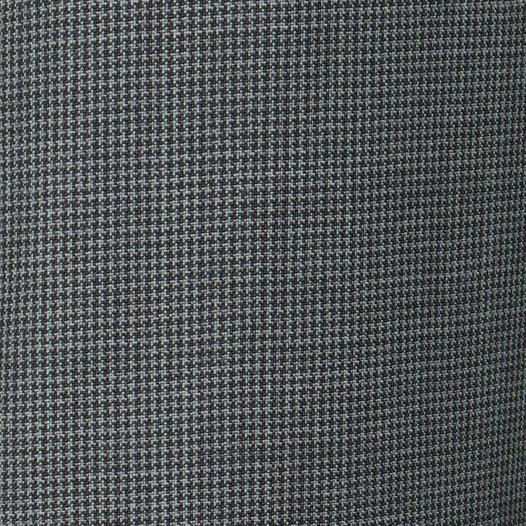 スーツセレクト 【発送在庫あり】【CLASSICO TAPERED】【春夏】3釦段返りシングルスーツ 2タック/カーキ＆ブラック×ハウンドトゥース/MARZOTTO ブラック系(黒)