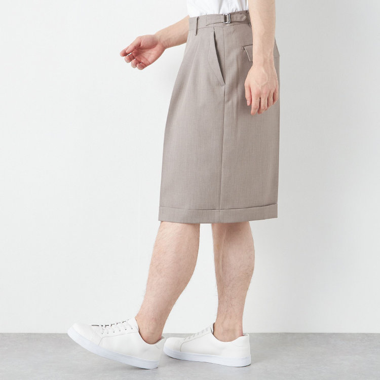 ブラックライン 「TailoredCasual」【春夏】ハーフレングスパンツ/ブラウン　 その他