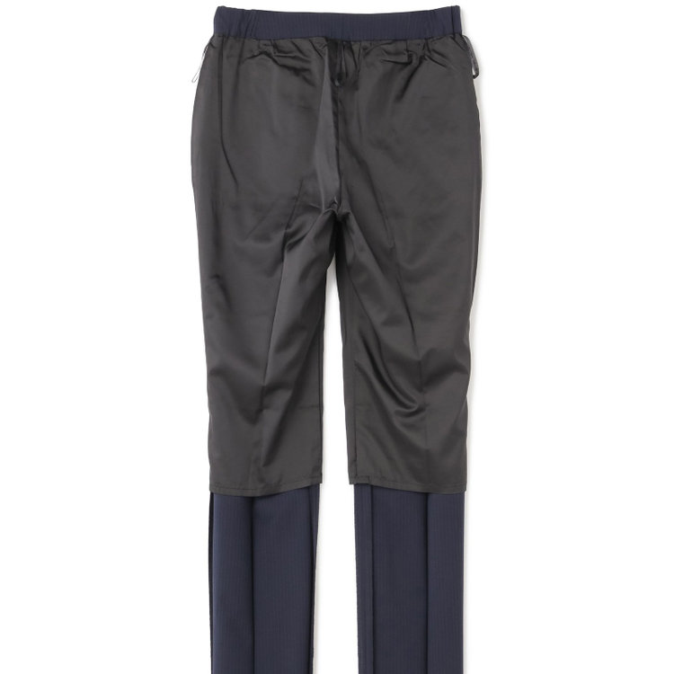 スーツセレクト 【SUIT SELECT×Samantha Thavasa】【年間】ストレートパンツ/ネイビー×ストライプ/4S/マシンウォシャブル/※裾上げ必要 紺中間