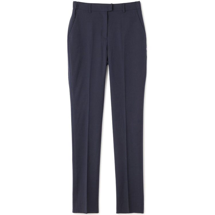 スーツセレクト 【SUIT SELECT×Samantha Thavasa】【年間】ストレートパンツ/ネイビー×ストライプ/4S/マシンウォシャブル/※裾上げ必要 紺中間