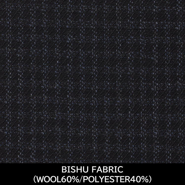 スーツセレクト 【国内縫製】【MEN'S】【パターンオーダー】【KSW】【秋冬】スーツ/ネイビー×チェック/BISHU FABRIC (WOOL60%/POLYESTER40%) ネイビー系(紺)