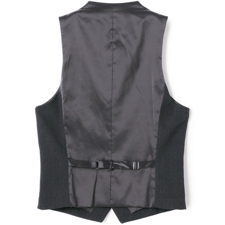 シルバーライン 【CLASSICO TAPERED】【秋冬】2釦シングルスリーピーススーツ 1タックテーパードパンツ/グレー×チェック/ウエストムーブ/4S SUSTAINABILITY&ECOLOGY FABRIC/※パンツ裾上げ済仕様 グレー濃色