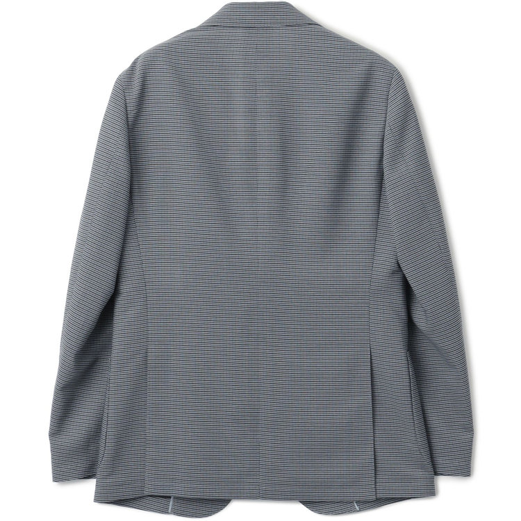 シルバーライン 【5DAYS CLOSET】【RBC】【春夏】2釦シングルジャケット/グレー×チェック/パッチポケット/4S SUSTAINABILITY&ECOLOGY FABRIC 紺中間