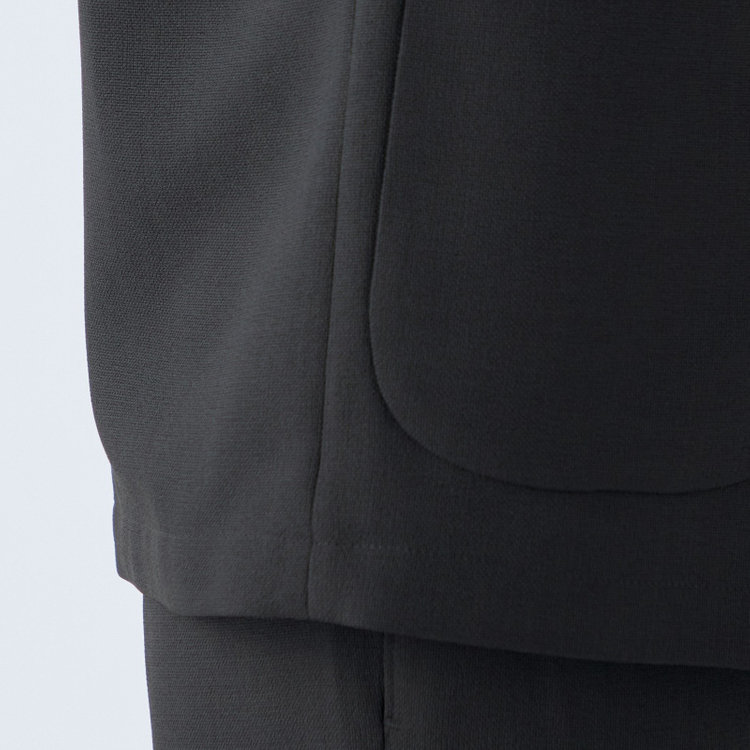 ブラックライン 【RBC】【春夏】2釦オーバーサイズジャケット/ブラック/パッチポケット/4S SUSTAINABILITY&ECOLOGY FABRIC 黒