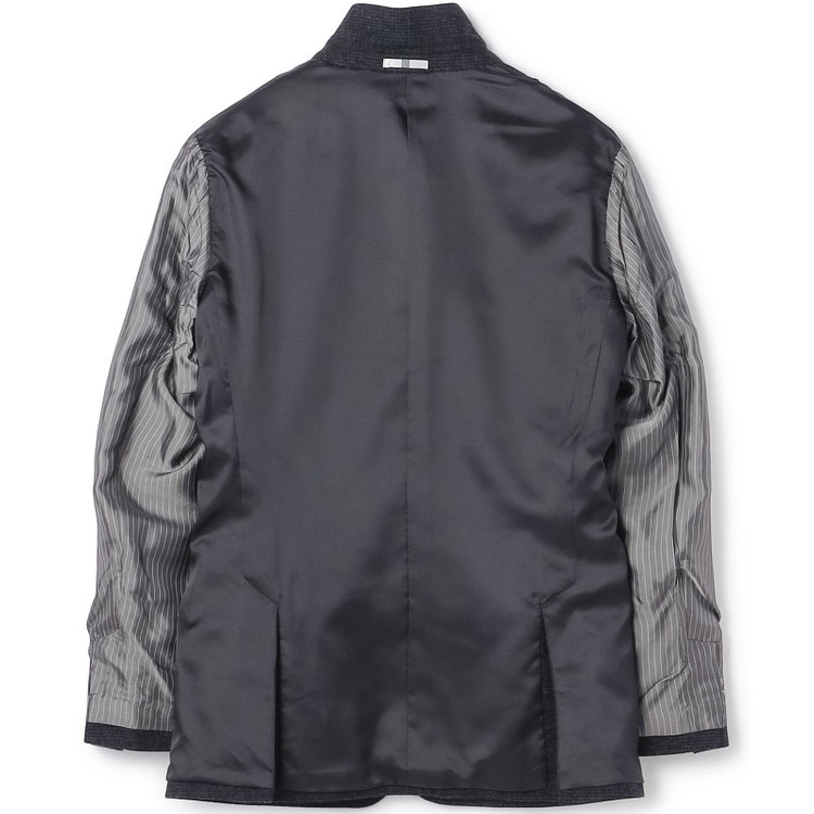 シルバーライン 【発送在庫あり】【CLASSICO TAPERED】【秋冬】2釦シングルスーツ 1タック/ネイビー×チェック/RE:NEWOOL/※裾上げ必要 紺中間